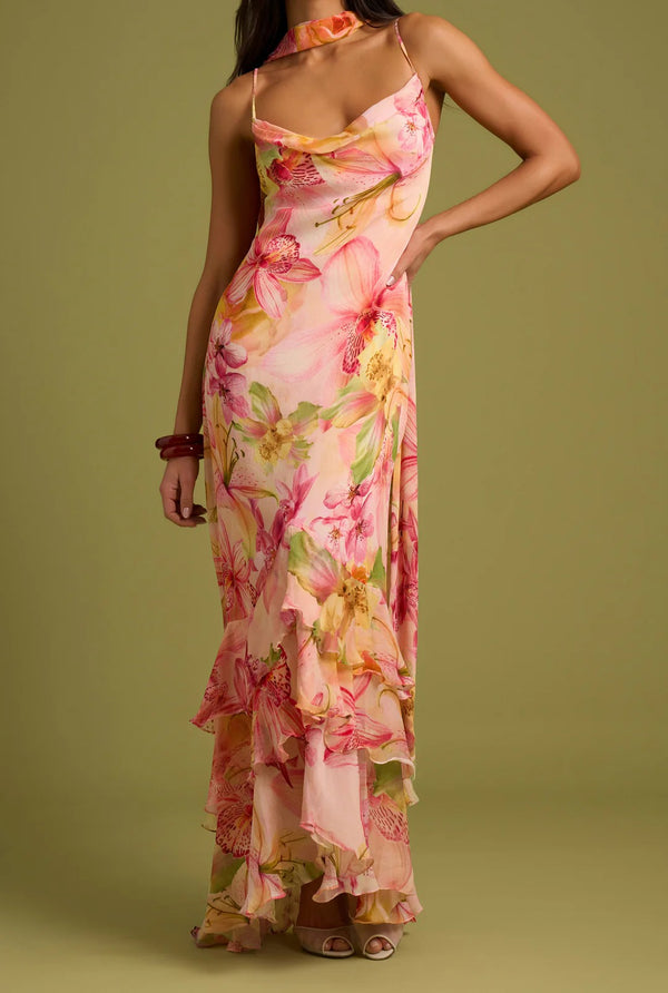 Nola Sash Maxi Dress by Rococo & Sand from Marina St Barth