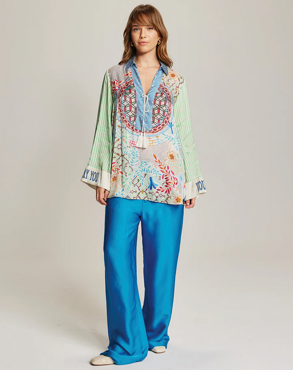 ME369 Mia Shipibo String Tie Blouse by Me 369 from Marina St Barth