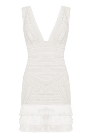 PatBo Radiant Fringe Mini Dress