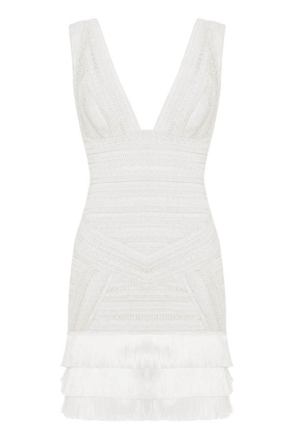 PatBo Radiant Fringe Mini Dress