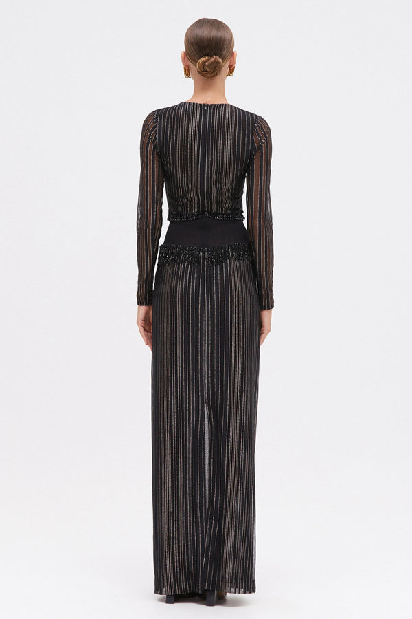 PatBo Prism Lurex Gown