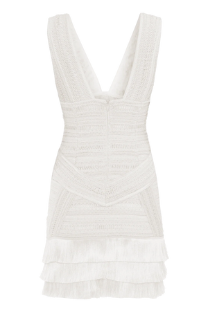 PatBo Radiant Fringe Mini Dress