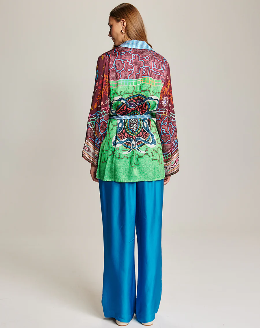 ME369 Lucia Shipibo Belted Kimono by Me 369 from Marina St Barth