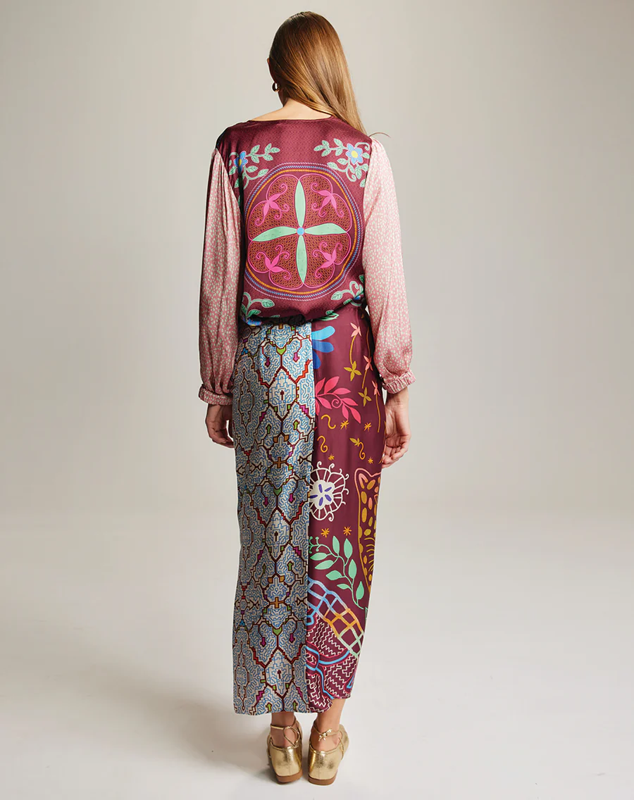 ME369 Luna Shipibo Tie Skirt by Me 369 from Marina St Barth