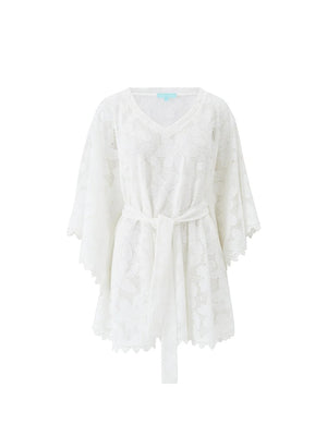 Petra White Flowers Kaftan