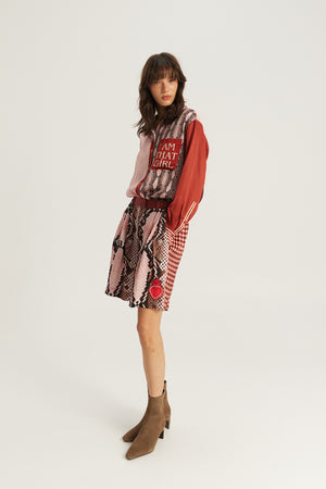 Isabel Printed Shirt Red Aura by Me 369 from Marina St Barth