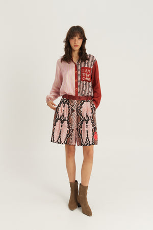 Isabel Printed Shirt Red Aura by Me 369 from Marina St Barth