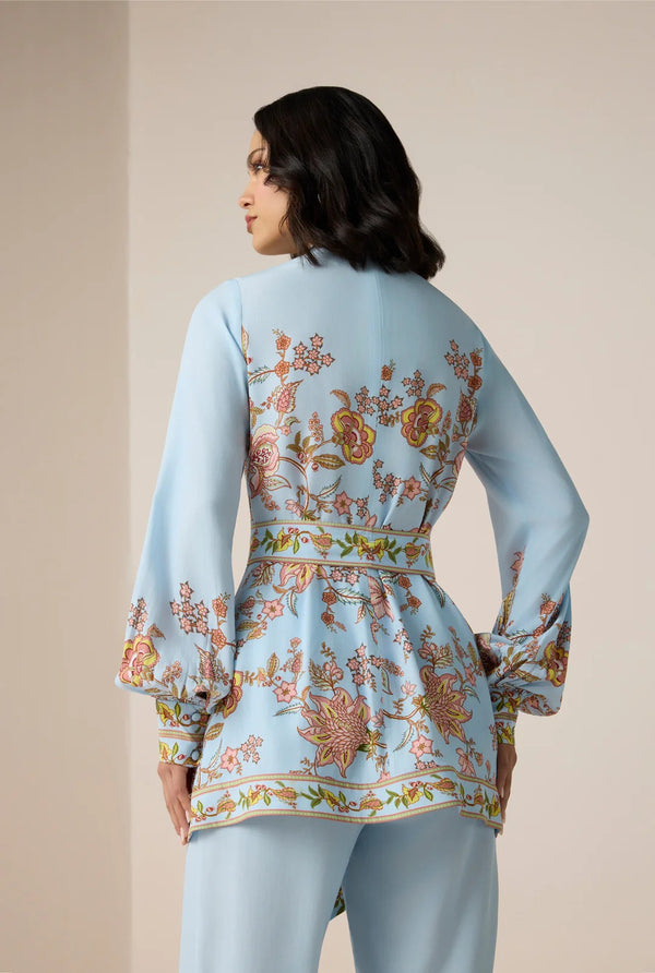 Hemant & Nandita Riah Scarf Neck Top