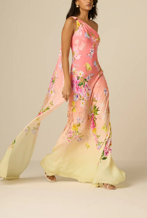Avya One Shoulder Sash Dress by Hemant & Nandita from Marina St Barth