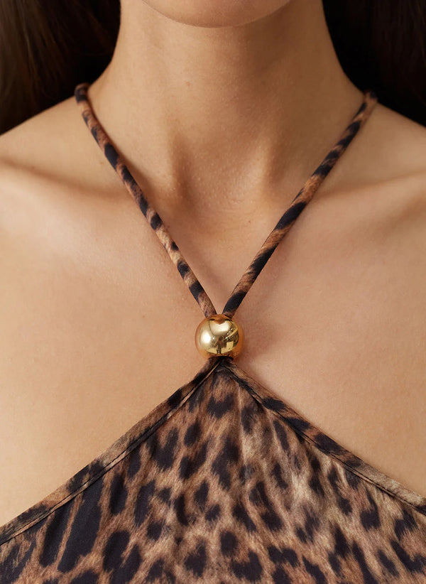 Sage Cheetah Dress