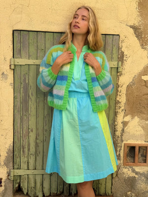 Little Jacket Multi Stripes Blue