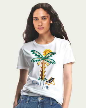 Sia Palm Tree Tee Shirt by Me 369 from Marina St Barth