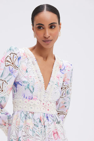 PatBo Amarylis Embroidered Midi Dress by PatBo from Marina St Barth
