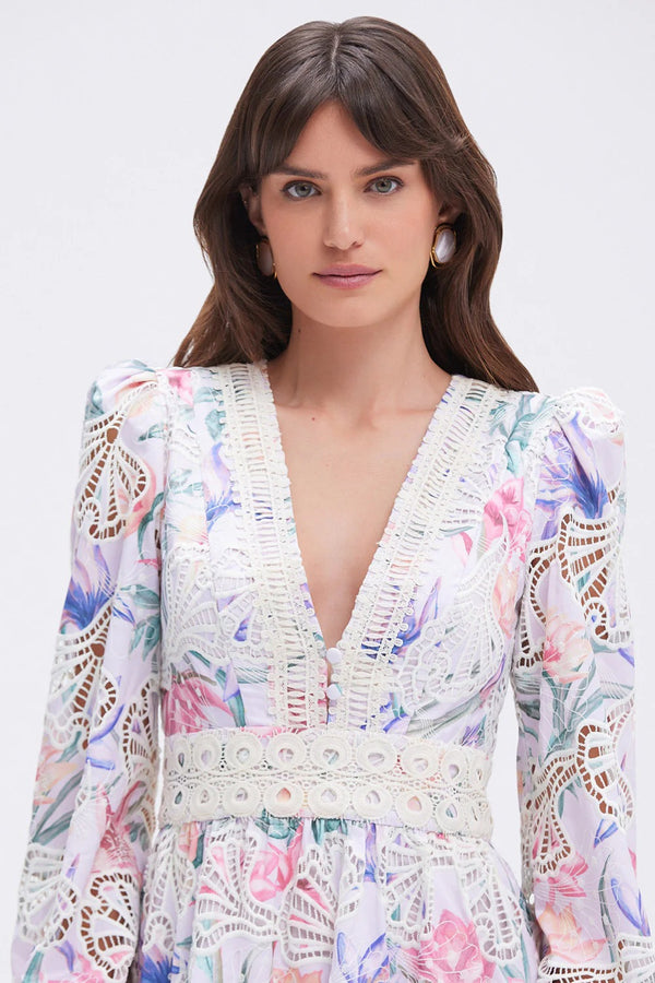 PatBo Amarylis Embroidered Mini Dress by PatBo from Marina St Barth