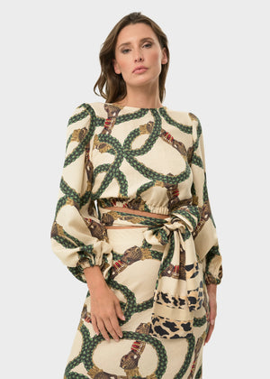 Celine Maia Wrap Top