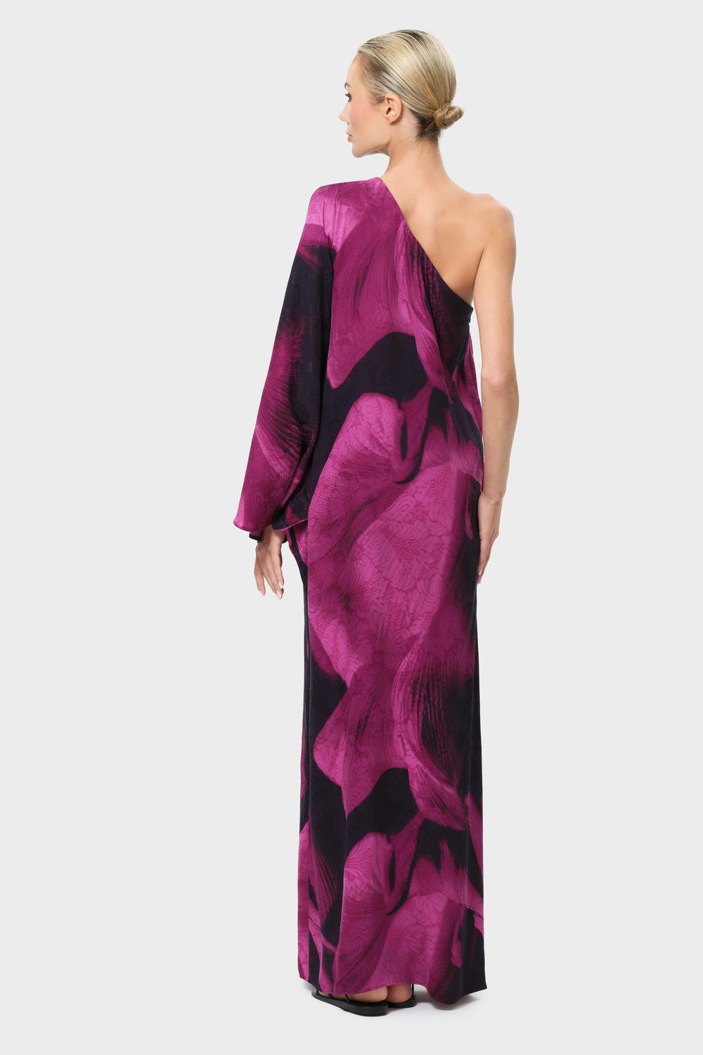 Niluu Sophia Calypso One Shoulder Maxi Dress