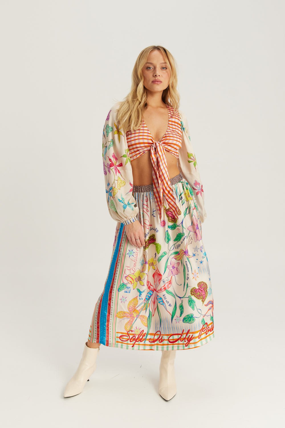 Vanessa Midi Skirt Paradiso by Me 369 from Marina St Barth