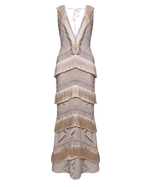 PatBo Lyra Mesh Maxi Dress
