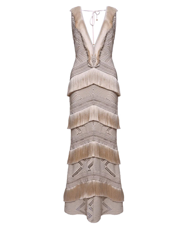 PatBo Lyra Mesh Maxi Dress