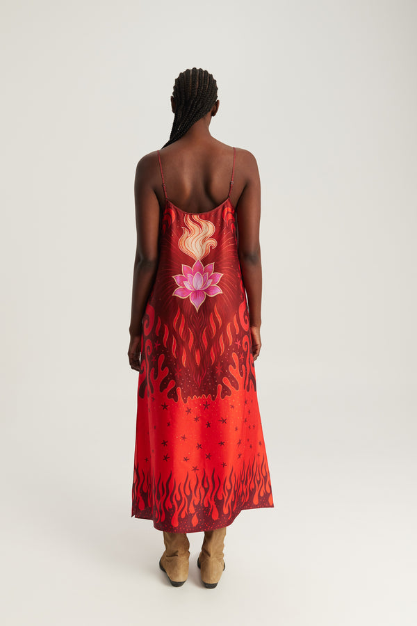 Olivia Camisole Dress Red Aura by Me 369 from Marina St Barth