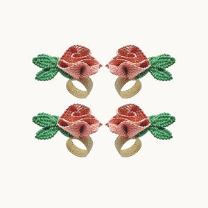 Roses Napkin Ring (Set of 4)