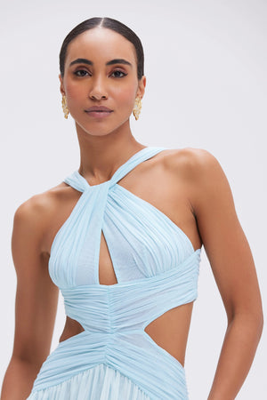 PatBo Silk Plisse Essence Halterneck Gown by PatBo from Marina St Barth