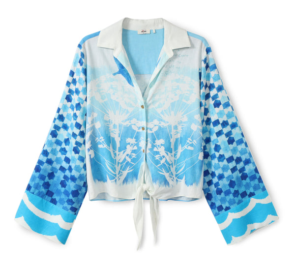 Ayla Tie Indigo Shirt