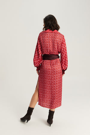 Breeze Placket Dress Red Aura by Me 369 from Marina St Barth