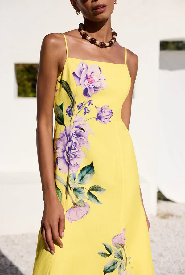 Vama Paneled Midi Dress