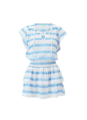 Remi White Oasis Short Dress by Melissa Odabash from Marina St Barth