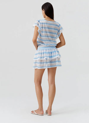 Remi White Oasis Short Dress by Melissa Odabash from Marina St Barth