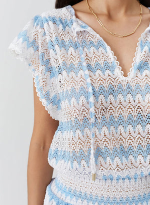 Remi White Oasis Short Dress by Melissa Odabash from Marina St Barth