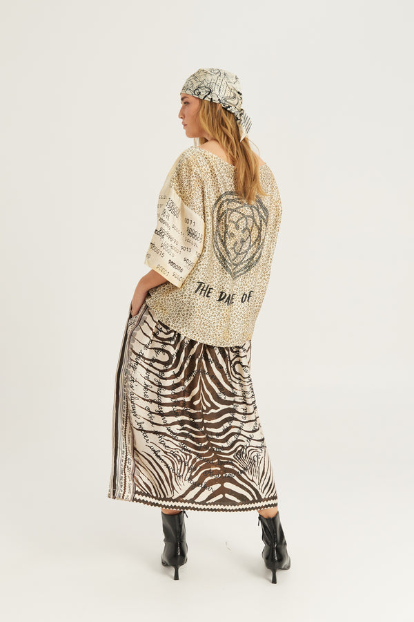 Vanessa Midi Skirt Noir Muse by Me 369 from Marina St Barth