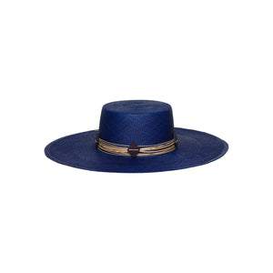 Ecuador Bianca Wide Brim Saphire Blue