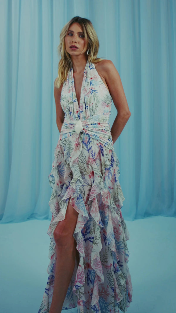 PatBo Seaweed Plunge Beach Dress