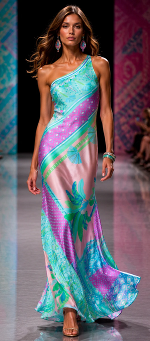 Paris Glamour Silk Dress Style 707 by Trisha paterson from Marina St Barth