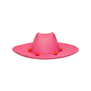 Ecuador Camila Wide Brim Bubblegum Pink by Artesano from Marina St Barth