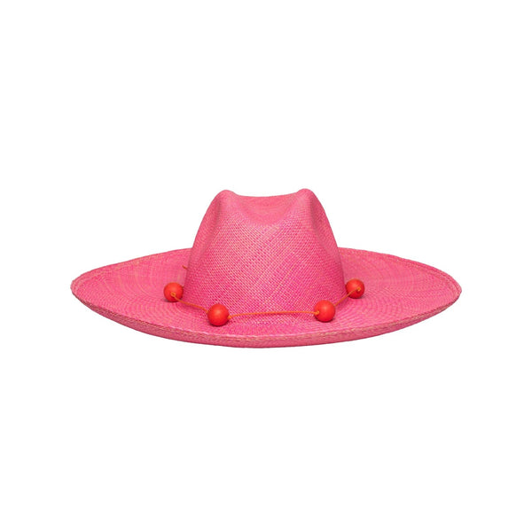 Ecuador Camila Wide Brim Bubblegum Pink by Artesano from Marina St Barth