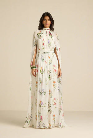 Anya Cape Maxi Dress by Hemant & Nandita from Marina St Barth