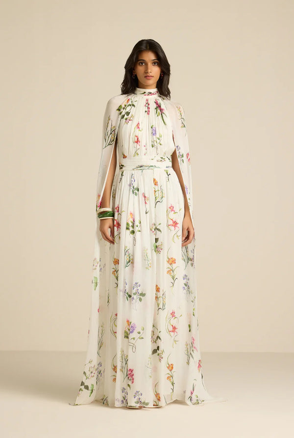 Anya Cape Maxi Dress by Hemant & Nandita from Marina St Barth