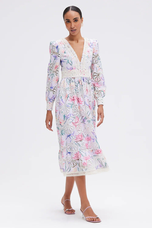 PatBo Amarylis Embroidered Midi Dress by PatBo from Marina St Barth