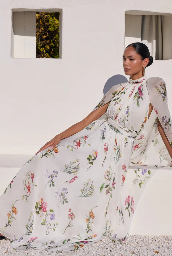 Anya Cape Maxi Dress by Hemant & Nandita from Marina St Barth