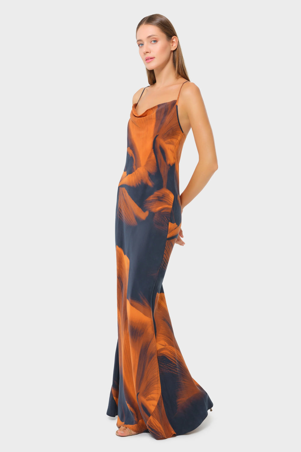 Niluu Loren Calypso Scarlet Slip Dress