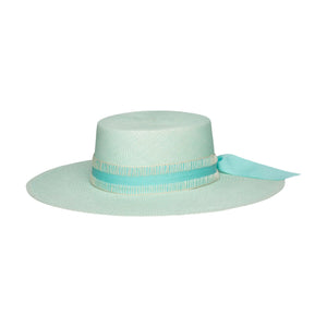 Ecuador Mia Wide Brim Adriatique Mist by Artesano from Marina St Barth
