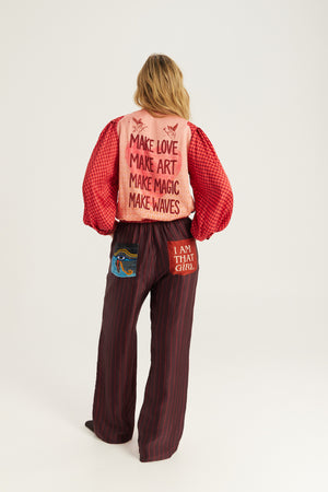 Bailey Track Pants Red Aura by Me 369 from Marina St Barth