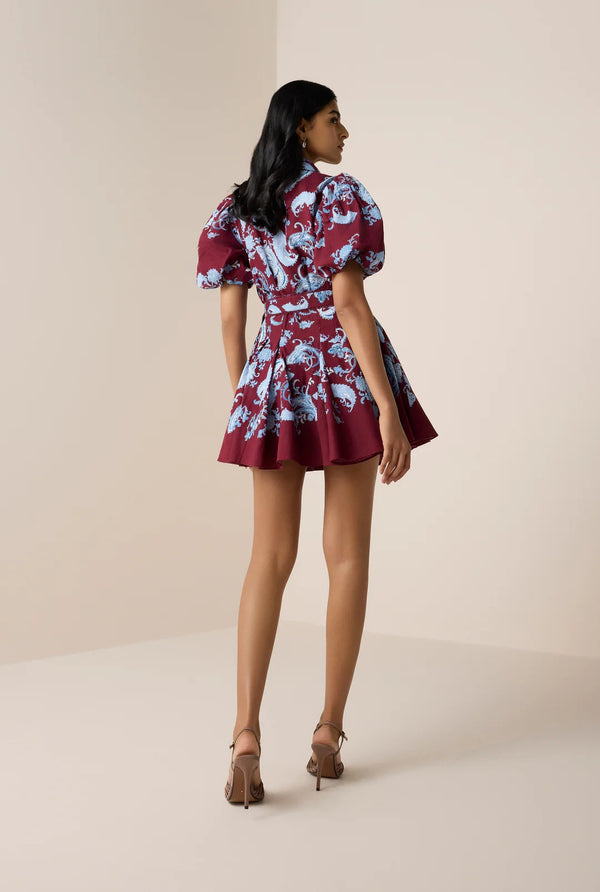Hemant & Nandita Hiba Collared Mini Dress by Hemant & Nandita from Marina St Barth