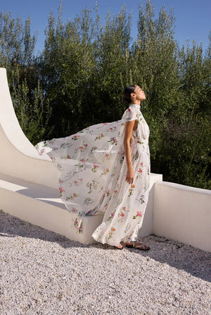 Anya Cape Maxi Dress by Hemant & Nandita from Marina St Barth