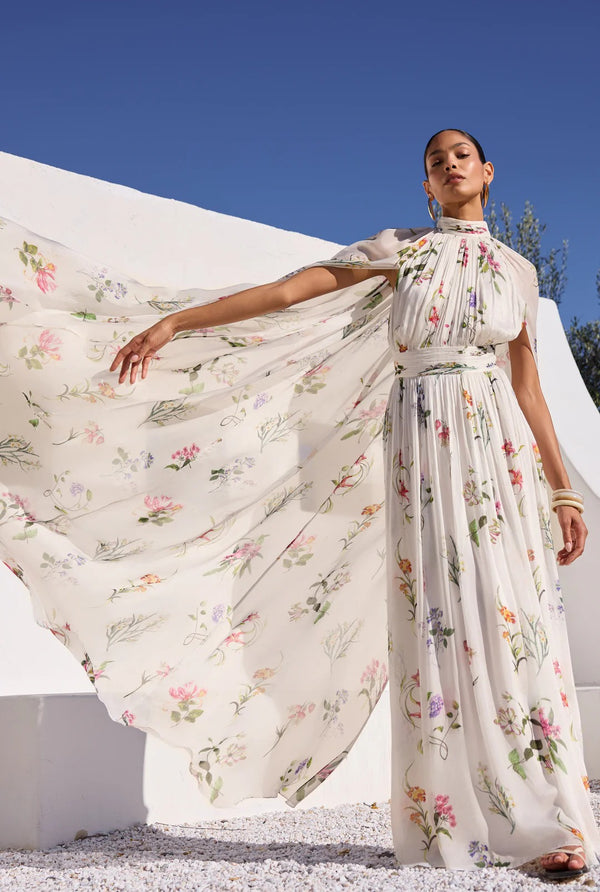 Anya Cape Maxi Dress by Hemant & Nandita from Marina St Barth