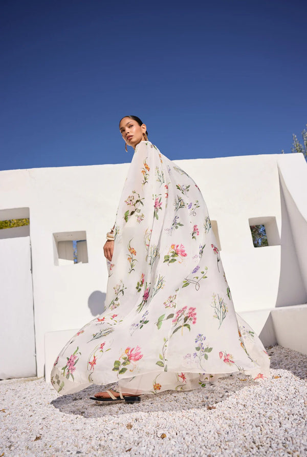 Anya Cape Maxi Dress by Hemant & Nandita from Marina St Barth