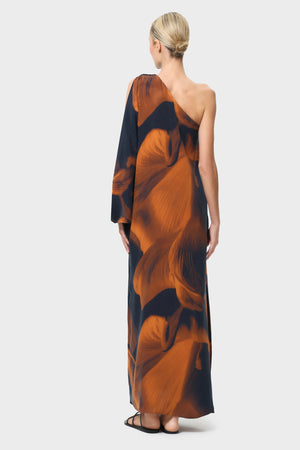 Niluu Loren Calypso One Shoulder Maxi Dress